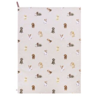 'A Dog's Life' Tea Towel