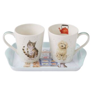 ‘Country Kitchen’ 3 Piece Mug & Tray Set