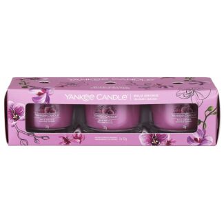 Wild Orchid Set of Three Signature Filled Votives