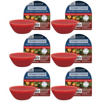 Bundle of 6 Red Apple Wreath Wax Melts
