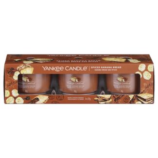 Spiced Banana Bread Set Of Three Filled Votives