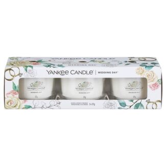 Wedding Day Set Of Three Signature Filled Votives
