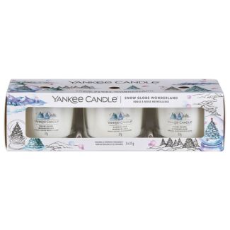 Snow Globe Wonderland Set of Three Signature Filled Votives