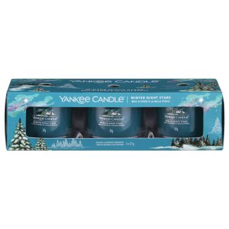 Winter Night Stars Set of Three Signature Filled Votives