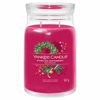 Sparkling Winterberry Signature Large Jar Candle