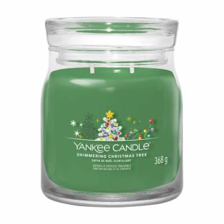 Shimmering Christmas Tree Signature Medium Jar Candle