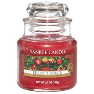 Red Apple Wreath Small Jar Candle