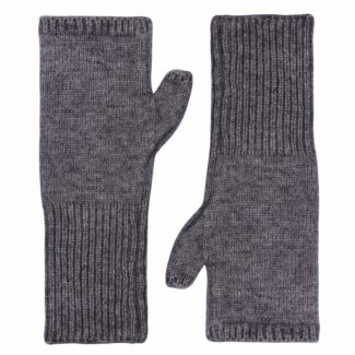 Grey Fingerless Gloves