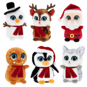 Mini Motsu 10cm Christmas Soft Toys - Set of 6
