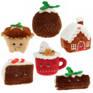 Keeleco Christmas Sweet Treats Christmas Soft Toy - Set of 6