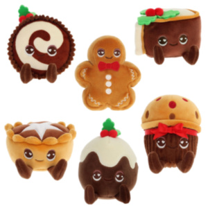 Bakery 8cm Scented Christmas Soft Toy – Set of 6