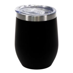 Black Rubber Coated 350ml Travel Cup