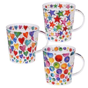Dazzle Lomond Set of 3 Mugs