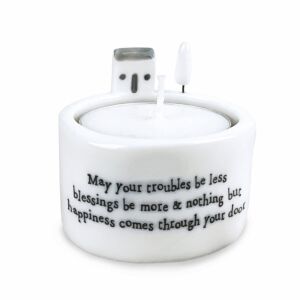 May Your Troubles Be Less Candle And Tealight Holder
