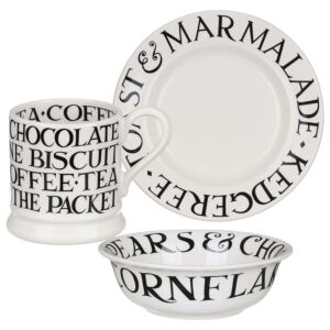 Black Toast 3 Piece Breakfast Set