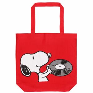 Peanuts Music Is Life Snoopy Canvas Tote Bag