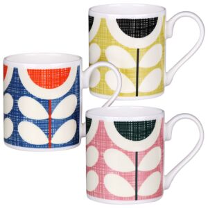 Set of 3 Scribble Sunflower Large Mugs