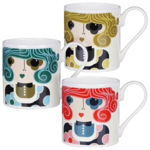 Set of 3 Dee Dee Large Mugs