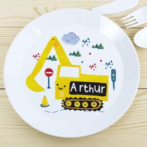 Personalised Plastic Digger Plate