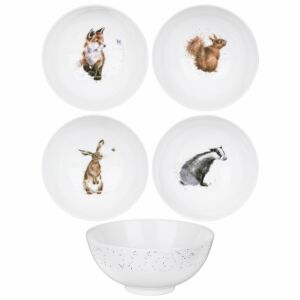 Set Of Four 6 Inch Deep Bowls