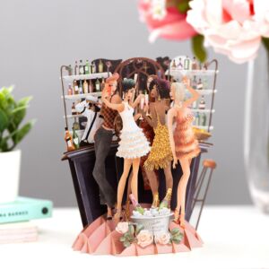 ‘Champagne’ 3D Card