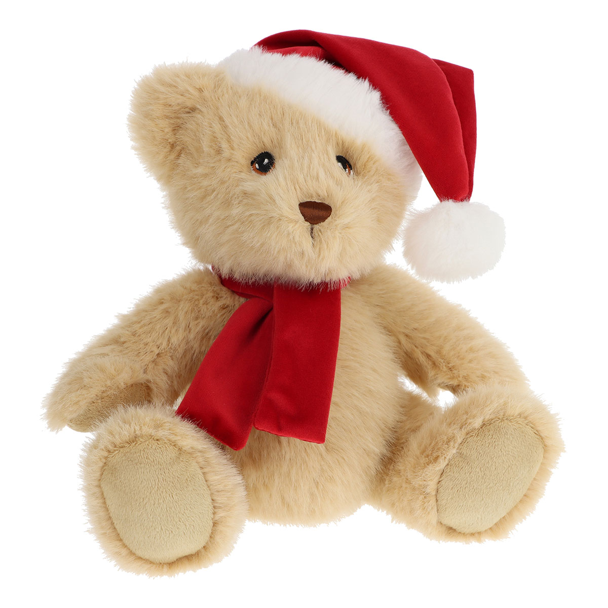 Keel Toys Keeleco Teddy Bear with Santa Hat 20cm Christmas Soft