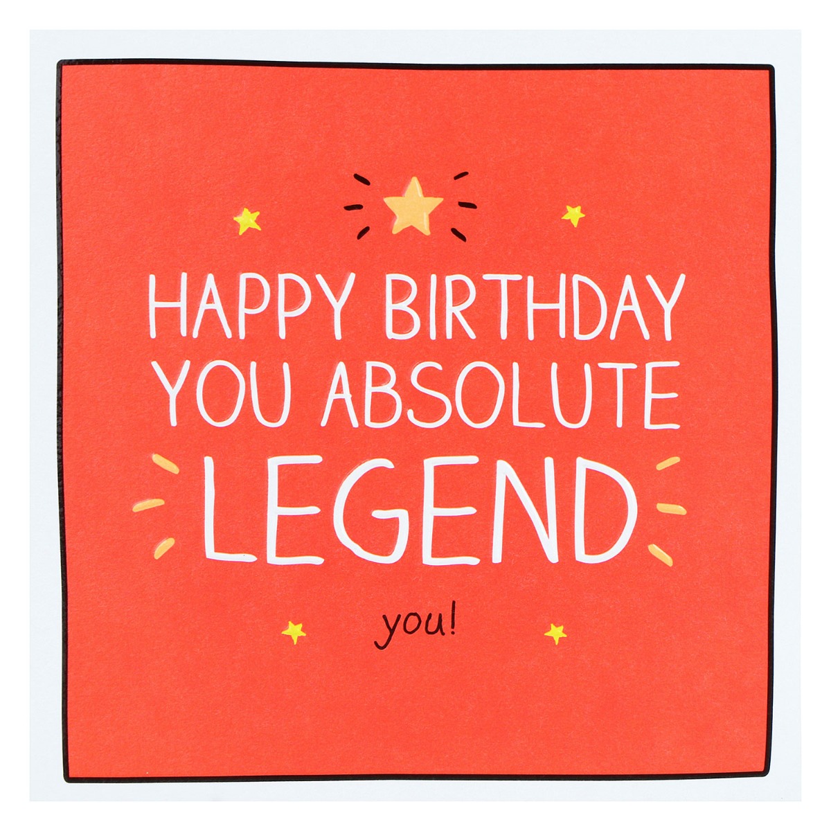 Happy Jackson 'You Absolute Legend' Birthday Card | Temptation Gifts