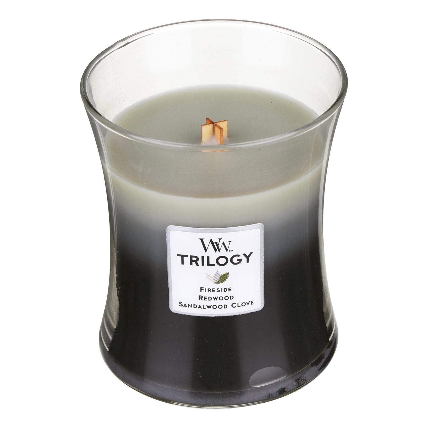 WoodWick Warm Woods Medium Trilogy Candle