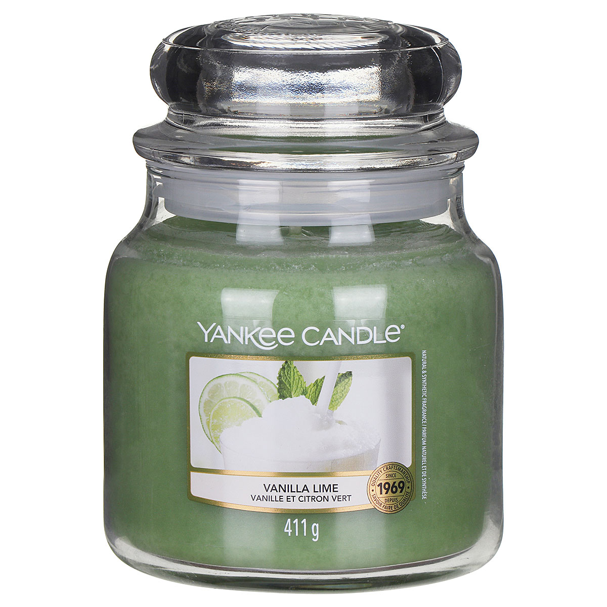 Yankee Candle Vanilla Lime Medium Jar Candle Temptation Gifts
