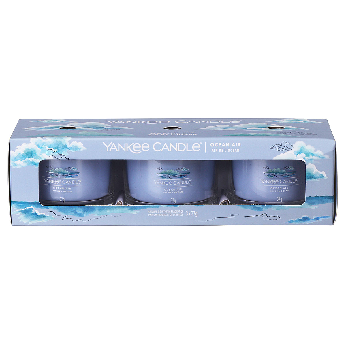 Yankee Candle Ocean Air Set of Three Signature Filled Votives