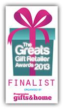 Finalist for Best Specialist Multiple Gift Retailer 2013