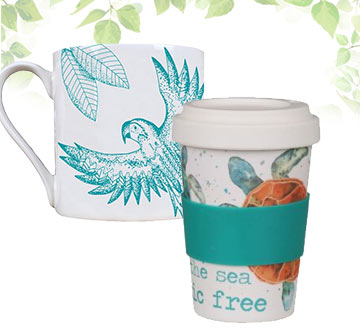 Milly Green 30% Recycled Ceramic Mugs