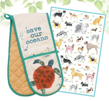 Milly Green 100% Recycled Cotton Tea Towels