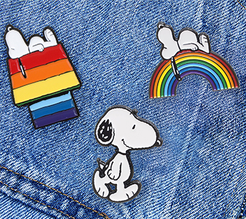 Peanuts Pins and Badges
